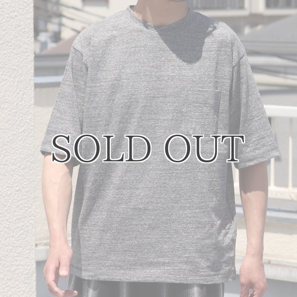 画像11: 粗挽き天竺 グラスポケ付き オーバーラップ ハーフスリーブ Tシャツ【MADE IN JAPAN】『日本製』/ Upscape Audience (11)
