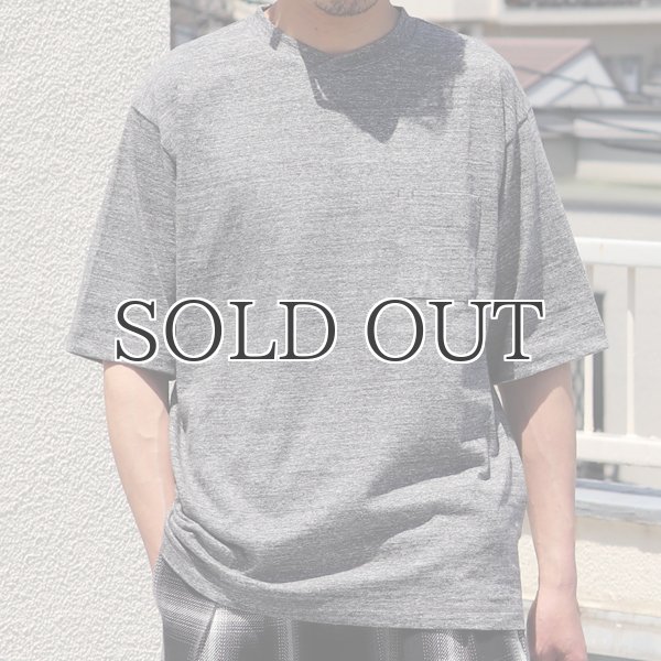 画像10: 粗挽き天竺 グラスポケ付き オーバーラップ ハーフスリーブ Tシャツ【MADE IN JAPAN】『日本製』/ Upscape Audience (10)