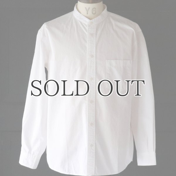 画像14: ワンウォッシュ バンドカラー L/S テーパードシャツ【MADE IN JAPAN】『日本製』/ Upscape Audience (14)