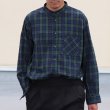 画像4: ワンウォッシュ バンドカラー L/S テーパードシャツ【MADE IN JAPAN】『日本製』/ Upscape Audience (4)