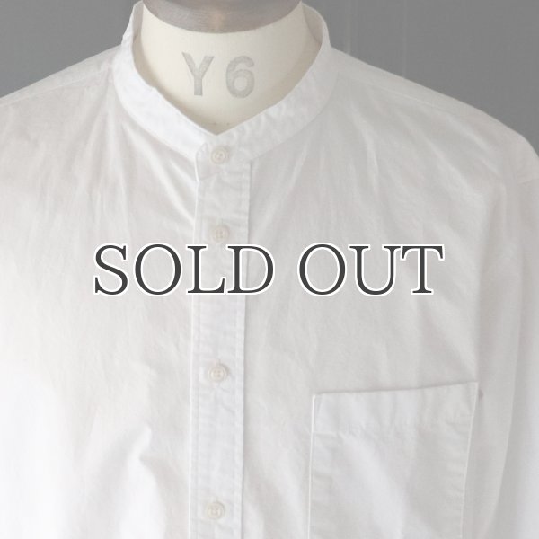 画像17: ワンウォッシュ バンドカラー L/S テーパードシャツ【MADE IN JAPAN】『日本製』/ Upscape Audience (17)