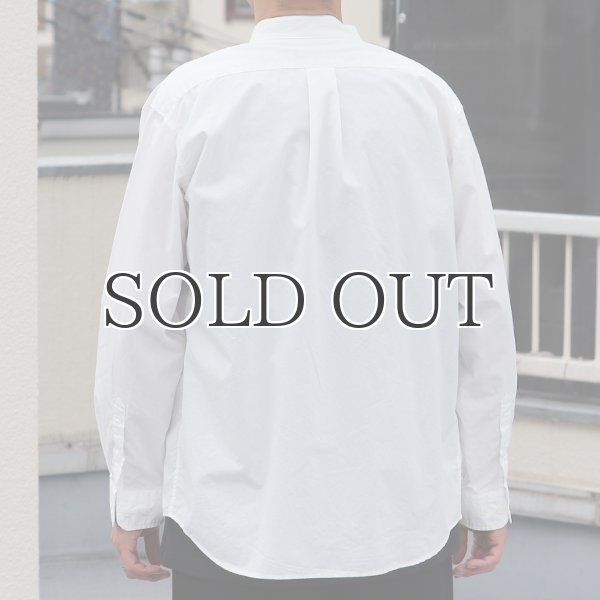 画像6: ワンウォッシュ バンドカラー L/S テーパードシャツ【MADE IN JAPAN】『日本製』/ Upscape Audience (6)
