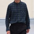 画像3: ワンウォッシュ バンドカラー L/S テーパードシャツ【MADE IN JAPAN】『日本製』/ Upscape Audience (3)