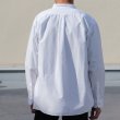 画像13: ワンウォッシュ バンドカラー L/S テーパードシャツ【MADE IN JAPAN】『日本製』/ Upscape Audience (13)