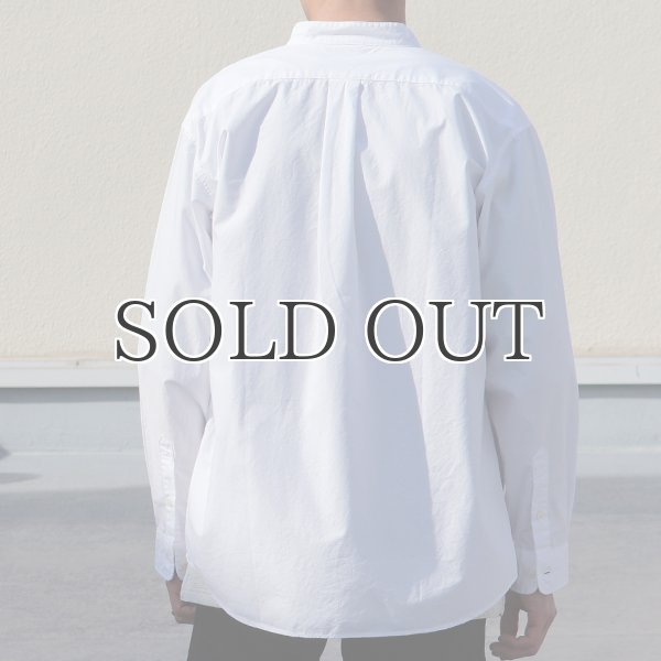 画像13: ワンウォッシュ バンドカラー L/S テーパードシャツ【MADE IN JAPAN】『日本製』/ Upscape Audience (13)