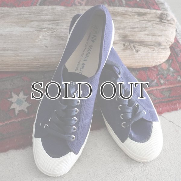 DEAD STOCK / 90-00s Italian Navy Sailor Shoes SUPERGA