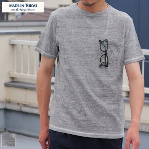 画像: 【RE PRICE / 価格改定】吊り編み天竺オーバーラップクルーネックグラスポケ付半袖_TEE【MADE IN TOKYO】『東京製』  / Upscape Audience