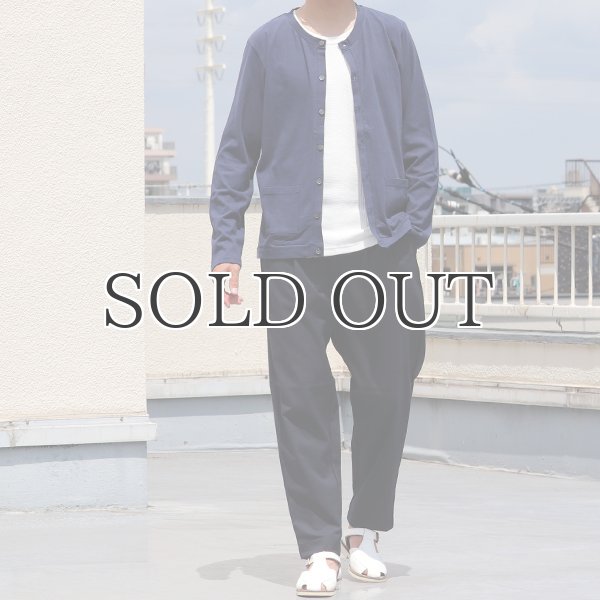 画像7: ラフィー天竺クルーネック長袖カーディガン【MADE IN JAPAN】『日本製』/ Upscape Audience (7)