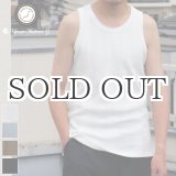画像: ランダムワッフル ヘムスクエア ロングタンク【MADE IN JAPAN】『日本製』/ Upscape Audience