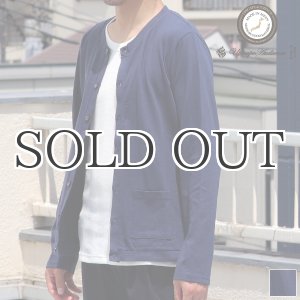 画像: 【RE PRICE/価格改定】ラフィー天竺クルーネック長袖カーディガン【MADE IN JAPAN】『日本製』/ Upscape Audience