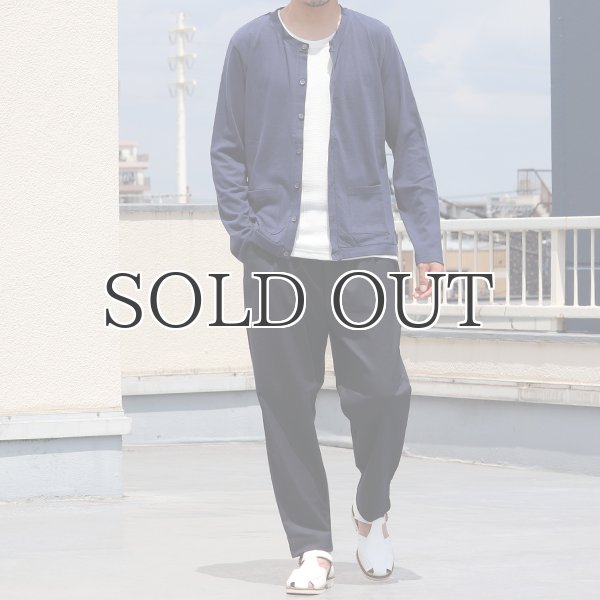画像8: ラフィー天竺クルーネック長袖カーディガン【MADE IN JAPAN】『日本製』/ Upscape Audience (8)