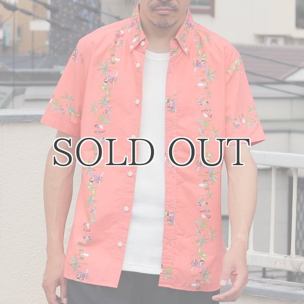 画像4: ボタンダウン半袖アロハシャツ / Upscape Audience×VIBGYOR（ビブジョー） (4)