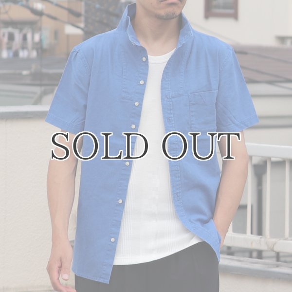画像2: 【RE PRICE / 価格改定】綿麻スタンドドレス半袖シャツ / Audience (2)
