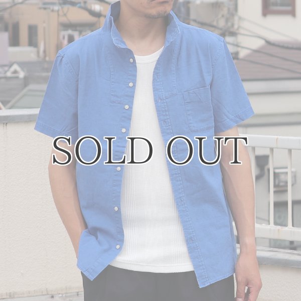 画像3: 【RE PRICE / 価格改定】綿麻スタンドドレス半袖シャツ / Audience (3)