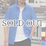 画像: 【RE PRICE / 価格改定】綿麻スタンドドレス半袖シャツ / Audience