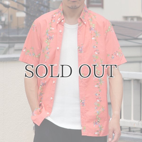 画像3: ボタンダウン半袖アロハシャツ / Upscape Audience×VIBGYOR（ビブジョー） (3)