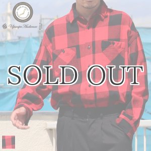 画像: 10/2ヘビーツイル ヴィンテージチェック レギュラーカラー ボクシーAライン 長袖シャツ【MADE IN JAPAN】『日本製』/ Upscape Audience