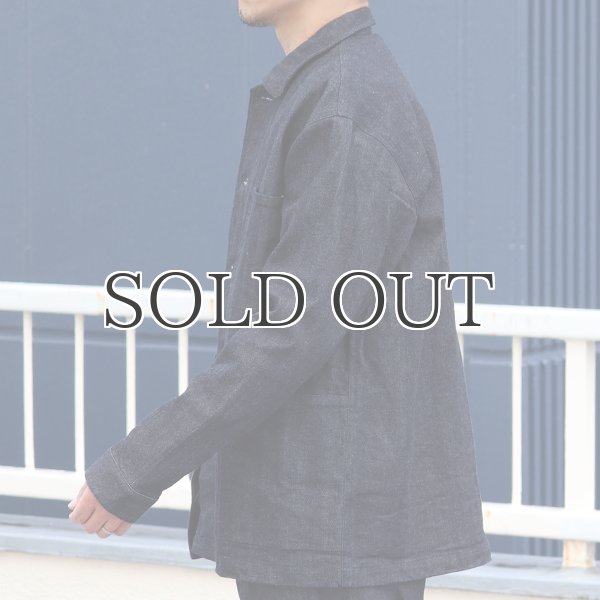 画像9:  「備後」 10.5oz セルヴィッチ 青耳ストレッチデニム カバーオールジャケット【MADE IN JAPAN】『日本製』【送料無料】/ Upscape Audience (9)