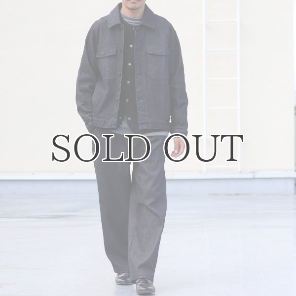 画像6:  「備後」 10.5oz セルヴィッチ 青耳ストレッチデニム トラッカージャケット【MADE IN JAPAN】『日本製』【送料無料】/ Upscape Audience (6)