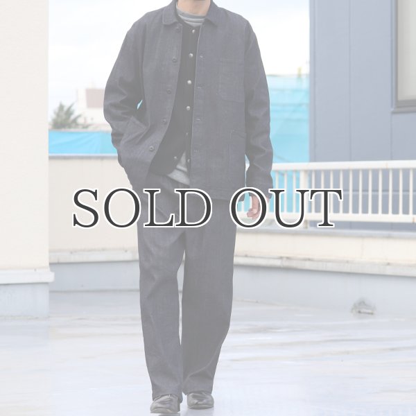 画像6:  「備後」 10.5oz セルヴィッチ 青耳ストレッチデニム カバーオールジャケット【MADE IN JAPAN】『日本製』【送料無料】/ Upscape Audience (6)