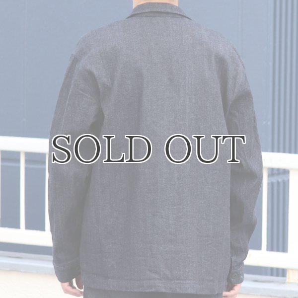 画像11:  「備後」 10.5oz セルヴィッチ 青耳ストレッチデニム カバーオールジャケット【MADE IN JAPAN】『日本製』【送料無料】/ Upscape Audience (11)