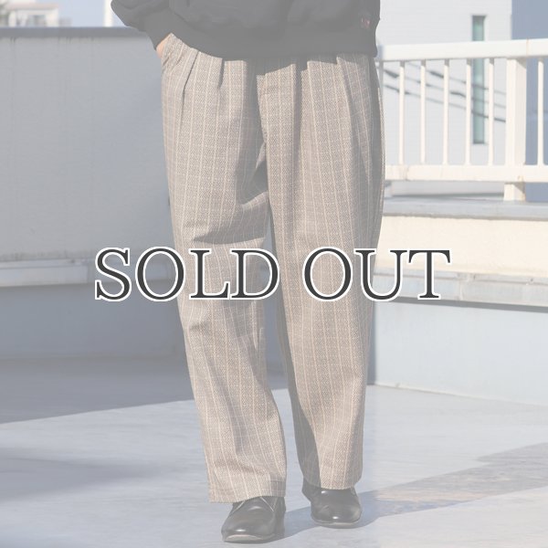 画像4: スマートT/R ジャパニーズ トラディショナルパターン 2タック ワイド イージーパンツ【MADE IN JAPAN】『日本製』【送料無料】/ Upscape Audience (4)
