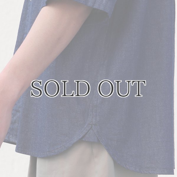 画像21: 「備後」 7オンス ムラデニム 釦ダウン ボク シーAライン ハーフスリーブシャツ【MADE IN JAPAN】『日本製』/ Upscape Audience (21)