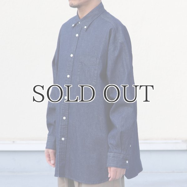 画像14: 「備後」 7オンス ムラデニム 釦ダウン ボク シーAライン 長袖シャツ【MADE IN JAPAN】『日本製』/ Upscape Audience (14)