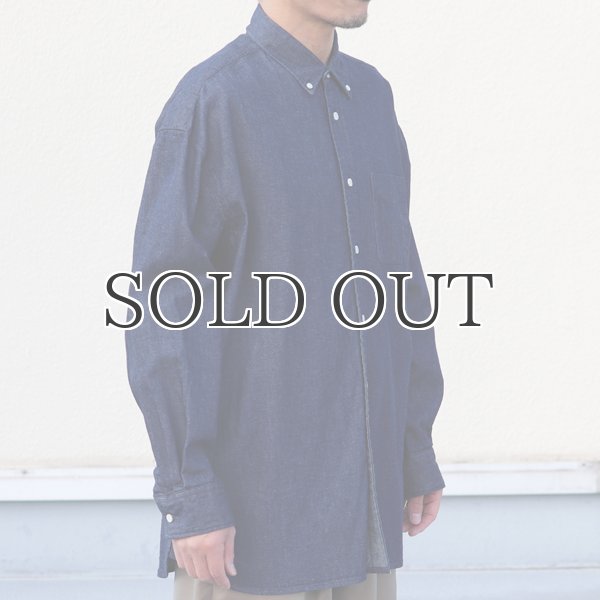 画像17: 「備後」 7オンス ムラデニム 釦ダウン ボク シーAライン 長袖シャツ【MADE IN JAPAN】『日本製』/ Upscape Audience (17)