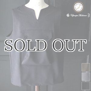 画像: Naturemier(ナチュレミア)TECH ウールライクツイル ビックポケット キーネックベスト【MADE IN JAPAN】『日本製』 / Upscape Audience