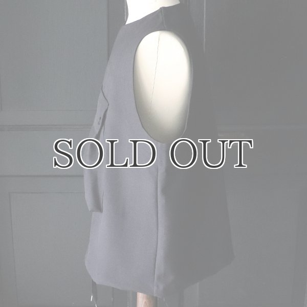 画像25: Naturemier(ナチュレミア)TECH ウールライクツイル ビックポケット キーネックベスト【MADE IN JAPAN】『日本製』 / Upscape Audience (25)