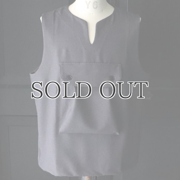 画像14: Naturemier(ナチュレミア)TECH ウールライクツイル ビックポケット キーネックベスト【MADE IN JAPAN】『日本製』 / Upscape Audience (14)