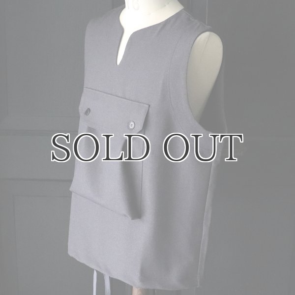 画像15: Naturemier(ナチュレミア)TECH ウールライクツイル ビックポケット キーネックベスト【MADE IN JAPAN】『日本製』 / Upscape Audience (15)