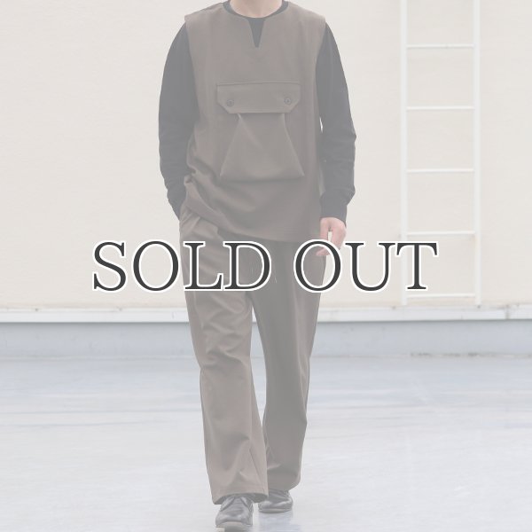 画像13: Naturemier(ナチュレミア)TECH ウールライクツイル ビックポケット キーネックベスト【MADE IN JAPAN】『日本製』 / Upscape Audience (13)