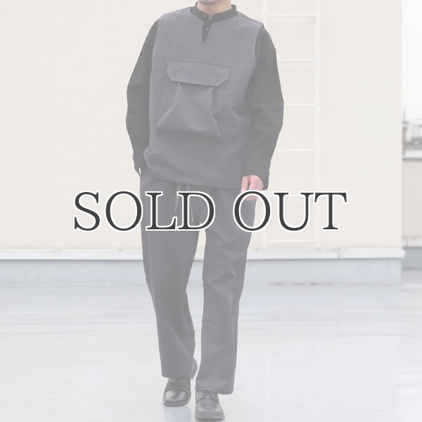 画像5: Naturemier(ナチュレミア)TECH ウールライクツイル ビックポケット キーネックベスト【MADE IN JAPAN】『日本製』 / Upscape Audience (5)