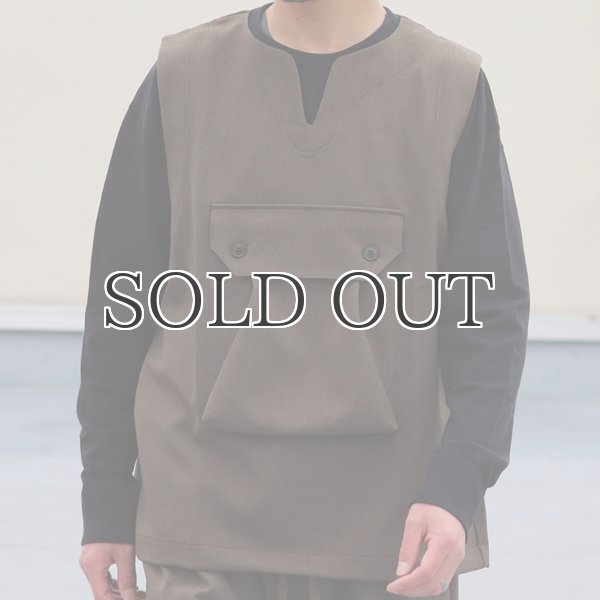 画像10: Naturemier(ナチュレミア)TECH ウールライクツイル ビックポケット キーネックベスト【MADE IN JAPAN】『日本製』 / Upscape Audience (10)