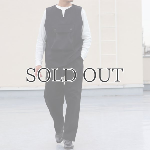 画像9: Naturemier(ナチュレミア)TECH ウールライクツイル ビックポケット キーネックベスト【MADE IN JAPAN】『日本製』 / Upscape Audience (9)