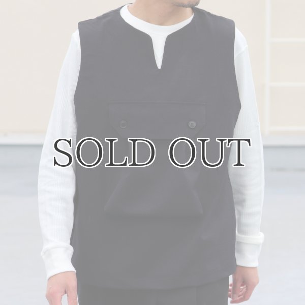 画像6: Naturemier(ナチュレミア)TECH ウールライクツイル ビックポケット キーネックベスト【MADE IN JAPAN】『日本製』 / Upscape Audience (6)