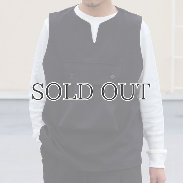画像7: Naturemier(ナチュレミア)TECH ウールライクツイル ビックポケット キーネックベスト【MADE IN JAPAN】『日本製』 / Upscape Audience (7)