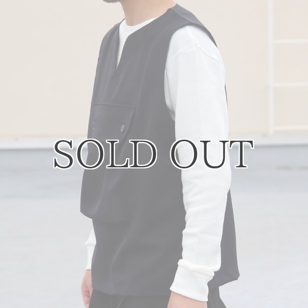 画像8: Naturemier(ナチュレミア)TECH ウールライクツイル ビックポケット キーネックベスト【MADE IN JAPAN】『日本製』 / Upscape Audience (8)