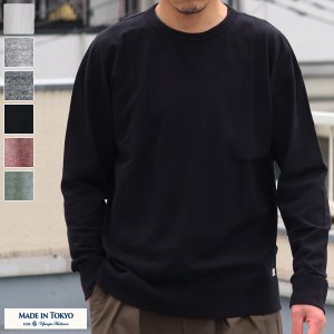 画像: 【RE PRICE/価格改定】吊り編み天竺ガゼットクルーネック スウェットビッグ長袖Tee【MADE IN TOKYO】『東京製』/ Upscape Audience