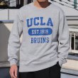 画像3: 【RE PRICE/価格改定】UCLA"UCLA EST.1919 BRUINS"クルーネック長袖ライトスウェット / Audience (3)