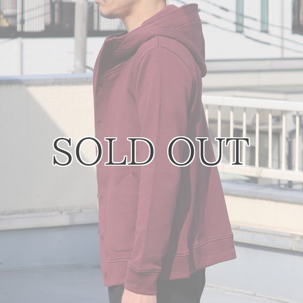 画像4: コーマ裏毛スタンドフードカーディガン【MADE IN JAPAN】『日本製』/ Upscape Audience (4)