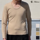 画像: 【RE PRICE / 価格改定】ヘンプコットンUネック長袖カットソー / Audience