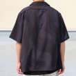 画像5: 「丹後」 レーヨンライク ピーチファイユ ブラッシュ&マーブルパターン オープンカラー ハーフスリーブシャツ【MADE IN JAPAN】『日本製』/ Upscape Audience (5)