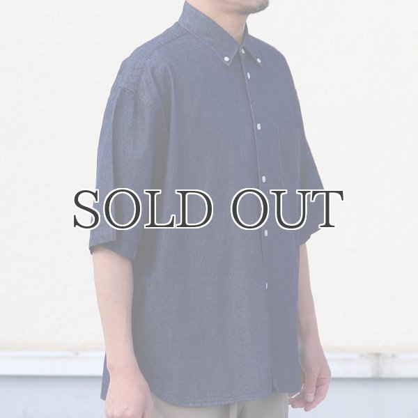 画像10: 「備後」 7オンス ムラデニム 釦ダウン ボク シーAライン ハーフスリーブシャツ【MADE IN JAPAN】『日本製』/ Upscape Audience (10)