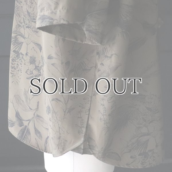 画像15: 「丹後」レーヨンライク ピーチファイユ ネオン&リーフパターン レギュラーカラー ハーフスリーブシャツ【MADE IN JAPAN】『日本製』/ Upscape Audience (15)