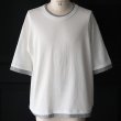 画像6: 「丹後」度詰天竺 (6オンス) フェイクレイヤード クルーネック ハーフスリーブ Tシャツ【MADE IN JAPAN】『日本製』/ Upscape Audience (6)