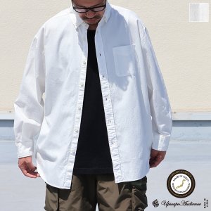 画像:  6オンス オックスフォード ボタンダウン 長袖 ボクシーシャツ【MADE IN JAPAN】『日本製』/ Upscape Audience