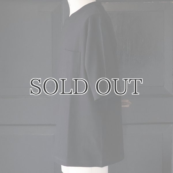 画像9: 「丹後」度詰天竺 (6オンス) グラスポケット付き オーバーラップ ハーフスリーブ Tシャツ【MADE IN JAPAN】『日本製』/ Upscape Audience (9)